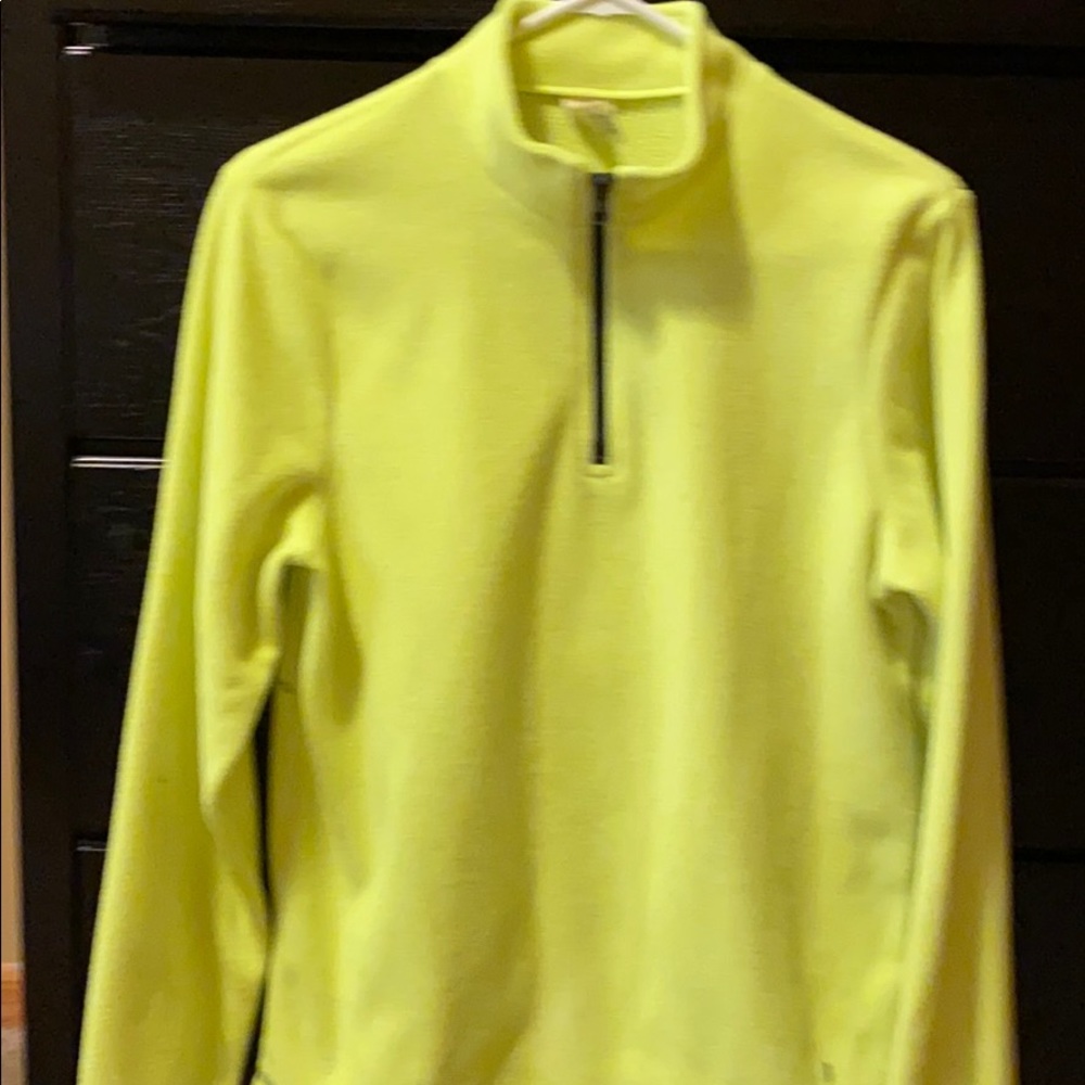 Neon green sweater